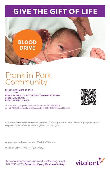 Franklin_Park_Community_Blood_Drive_Dec_2025_Poster